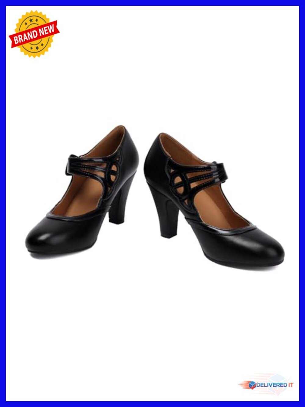 Vintage Mary Jane Pumps Retro 1950s Heels 3.15 Inch
